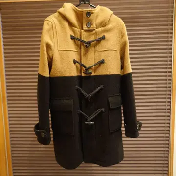 플리스 바이컬러 더플 코트