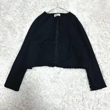 프리커 노카라 자켓 페플럼 블랙 엄마 여성 수트 성숙/러블리 M