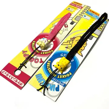 2개 묶음 판매 포켓몬 스트랩 피카츄 토게피 TOMY 레어