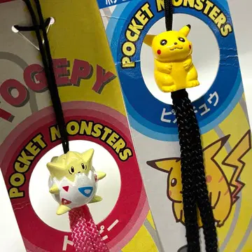 2개 묶음 판매 포켓몬 스트랩 피카츄 토게피 TOMY 레어