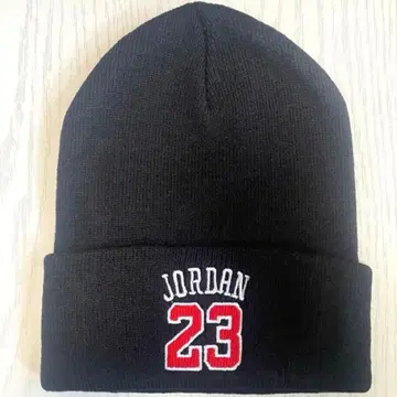 [ 미사용 새상품 ] Jordan Brand 비니 니트 모자 자수 23번