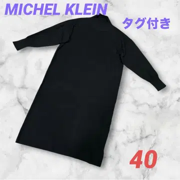 MK 미쉘클랑 모크넥 니트 원피스 블랙 40