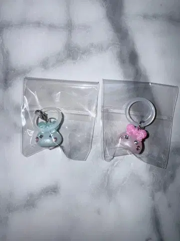 산보석 호페짱 메지루시 액세서리 핑크 스카이블루