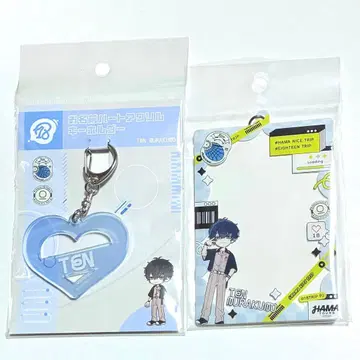 무라쿠모소에 이름 하트 아크릴 키링 경질 카드 홀더 18TRIP