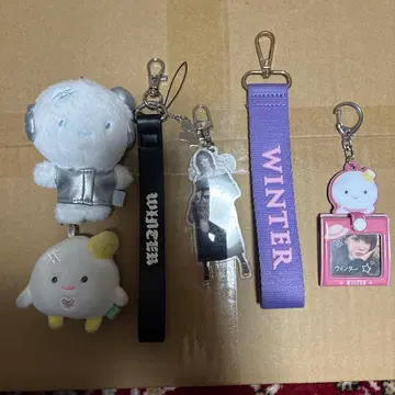 aespa 윈터 굿즈 네임택 키링 겨울 에스파