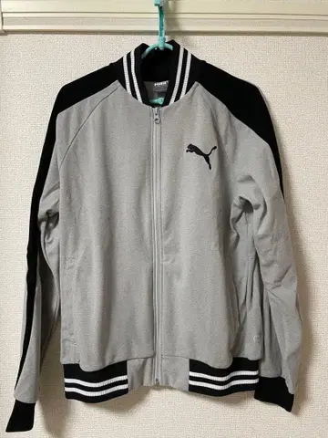 PUMA 집업 자켓 S 그레이/블랙
