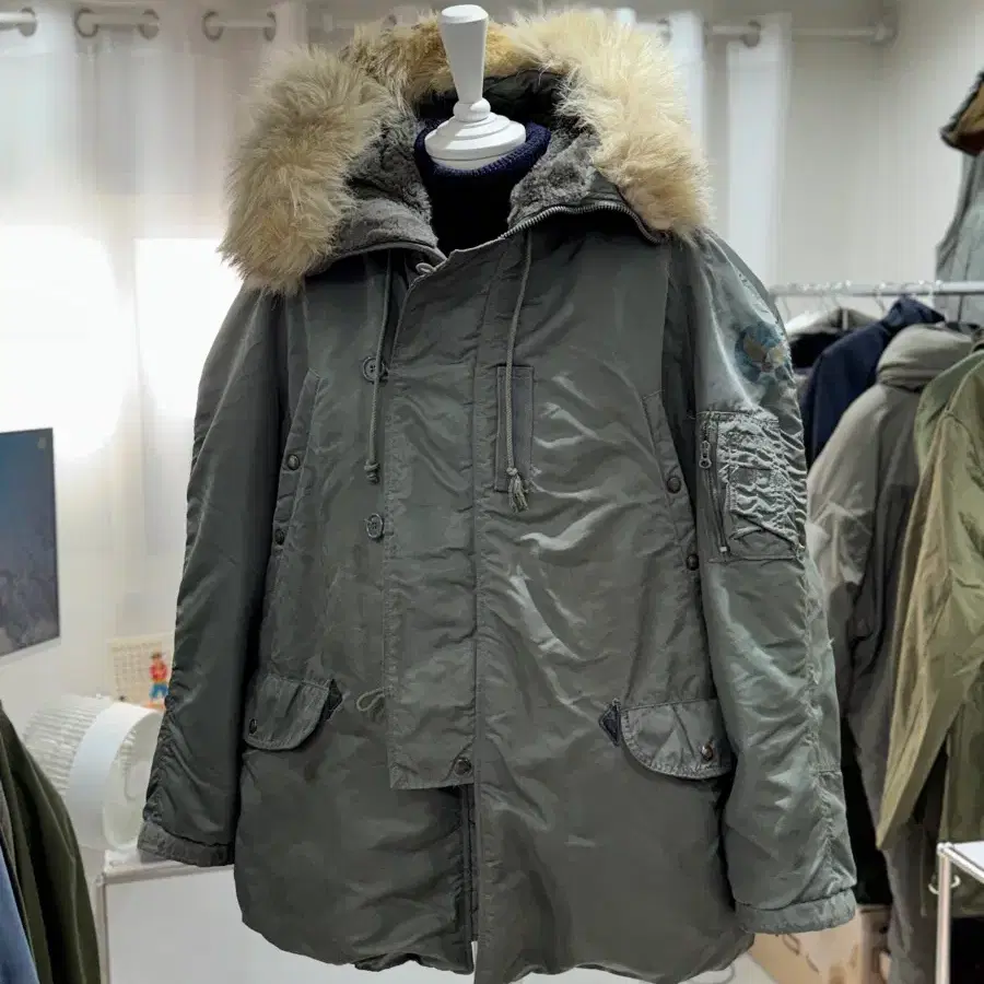 【MUSHROOM 購入】USAF N-3B 50's DEADSTOCK Rare) 50s USAF US Air Force N-3B Parka (Large) | Bunjang Global