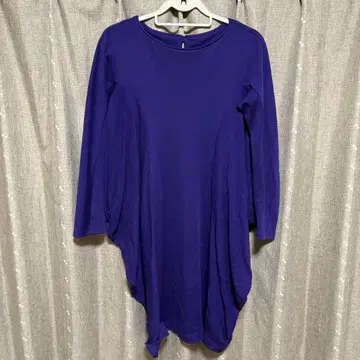 y120908 HIROKO KOSHINO 원피스 판초 무지 무릎 기장