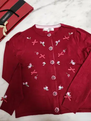 슈퍼 뷰티 슈퍼뷰티 빨간색 가디건 L 42