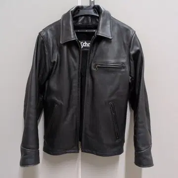 Schott 블랙 싱글 라이더 자켓 36