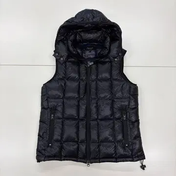 유나이티드 애로우즈 다운 베스트 후드 부착 블랙 퀼팅