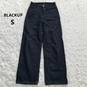 BLACKUP 블랙업 데님 팬츠 여성용 S 사이즈 와이드 한국