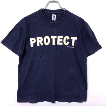 일본제 구제 의류 HR MARKET PROTECT 로고 프린트 티셔츠