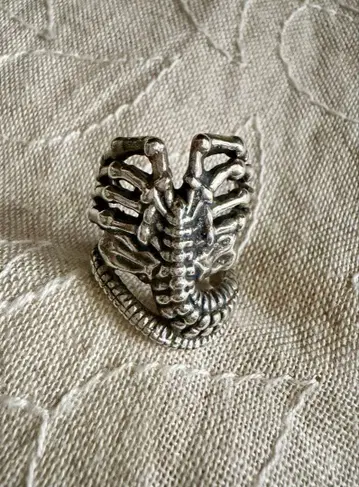 에이리언 페이스 하거 반지 실버 925 사이즈 16호