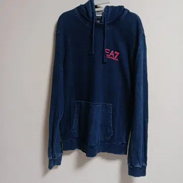 EA7 Emporio Armani 인디고 후드티
