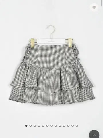 evelyn 레이스업 더블 스커트