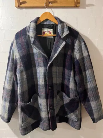 Kentucky Cardinal 체크 무늬 테일러드 자켓 M 구제 의류