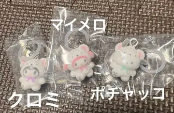 산리오 캐릭터즈 메지루시 액세서리 폭신폭신 스노우 3개 세트