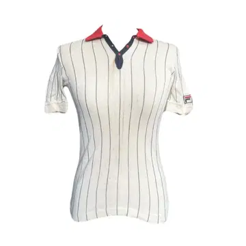 레어 FILA BJ BORG 스트라이프 피케 셔츠 휠라 이탈리아제