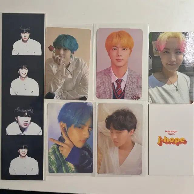 방탄 포카 개별 판매합니다 방탄소년단 포토카드 진 슈가 제이홉 뷔