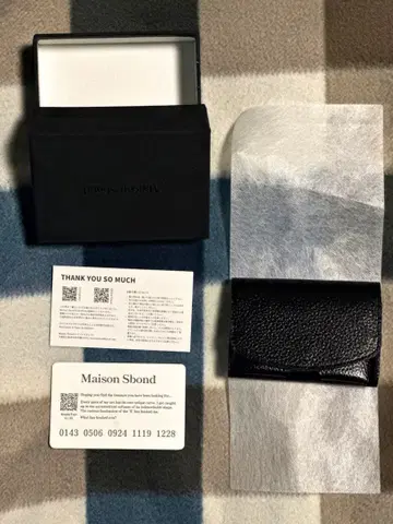 메종 스본 블랙 3단 폴더형 지갑 메종 에스본드