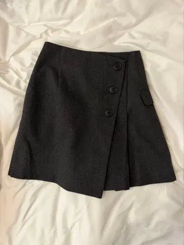 SNIDEL 랩 미니 스커트 그레이 사이즈 0