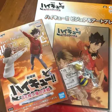 하이큐!! 쓰레기장의 결전 비주얼 아트 플레이트 피규어 덤 포함