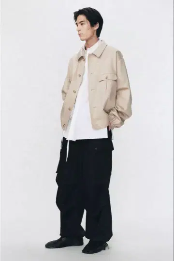 ZARA SOSHIOTSUKI 릴랙스 핏 수트 카고 팬츠 42