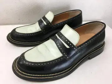 오큐파이 레어 로카빌리 콤비 가죽 로퍼 신발