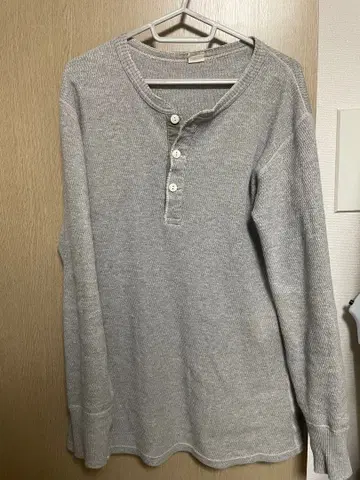 WAREHOUSE 헨리넥 티셔츠 L 일본제 구제 의류