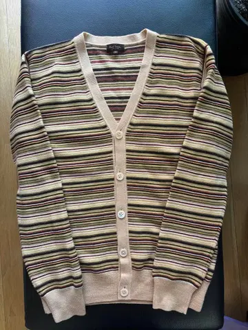 폴스미스 스트라이프 V넥 긴팔 가디건