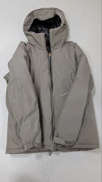 Marmot 후드 부착 다운 자켓 그레이