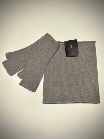 몽골산 울 캐시미어 블렌드 넥워머와 암워머