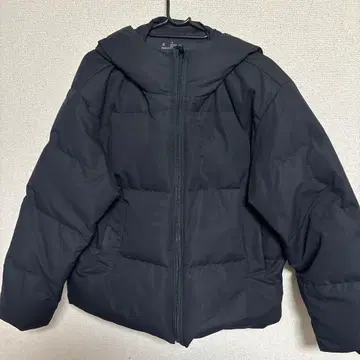 무인양품 플래닝 다운 자켓 후드티 블랙