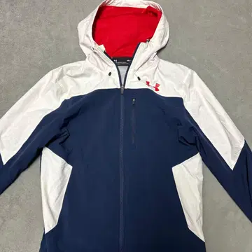 언더아머 후드 부착 자켓 네이비