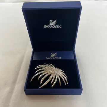 미사용품 Swarovski 스와로브스키 브로치 크리스탈 불꽃놀이