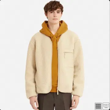 uniqlo 베이지 플리스 자켓