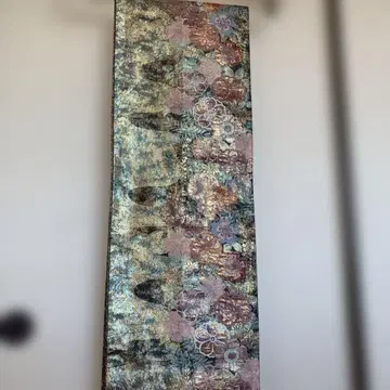 화려한 꽃무늬 후쿠로 오비