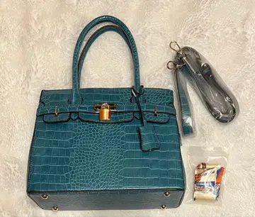 택 없음 미사용 인조 가죽 크로커다일 패턴 숄더백 ABITOKYO