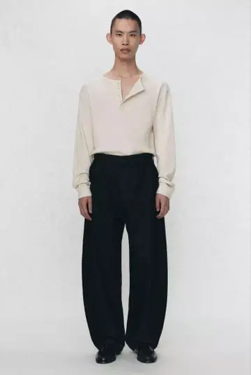 ZARA SOSHIOTSUKI 와이드 레그 플리츠 데님 팬츠 36