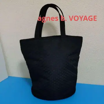 agnes b. VOYAGE 미니 토트백 블랙