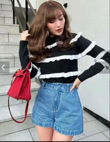 sheller OKAYAMA 데님 숏팬츠