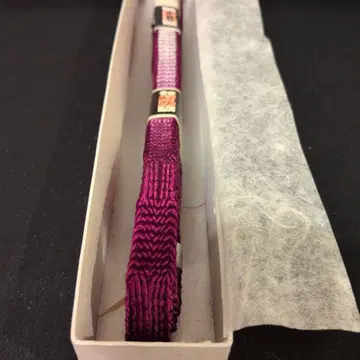 보라색과 화이트 오비 고정 띠 90cm 박스형