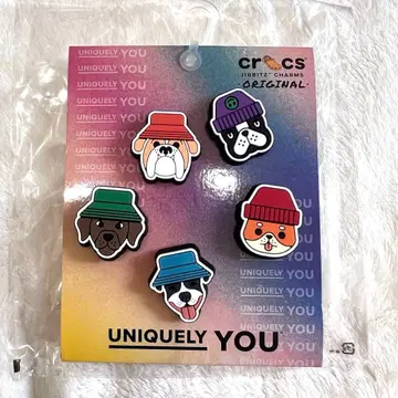 [미사용품] CROCS JIBBITZ DOGS IN HATS 5팩