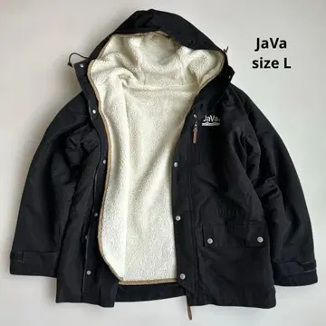 JaVa 보아 라이닝 마운틴 파카 블랙 자바