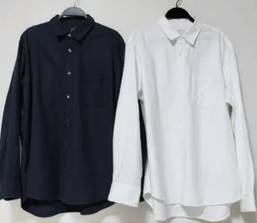 무인양품 신사 양면 기모 플란넬 셔츠 XL 2점 일괄
