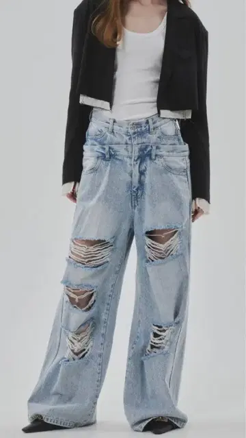 THETOE Lexington Double Belt Denim Pants
