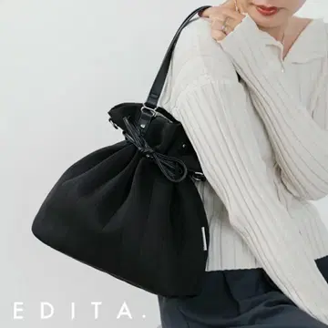 EDITA. 블랙 복조리형 2way 백