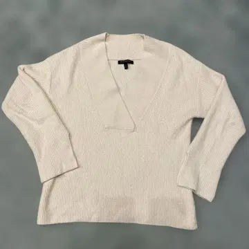 BANANA REPUBLIC 아이보리 V넥 스웨터 S