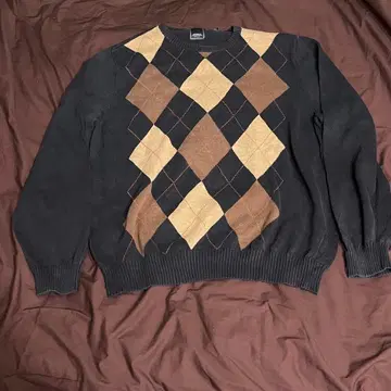 [ 당일 발송 ] 00s Arrows 아가일 니트 스웨터 네이비/브라운